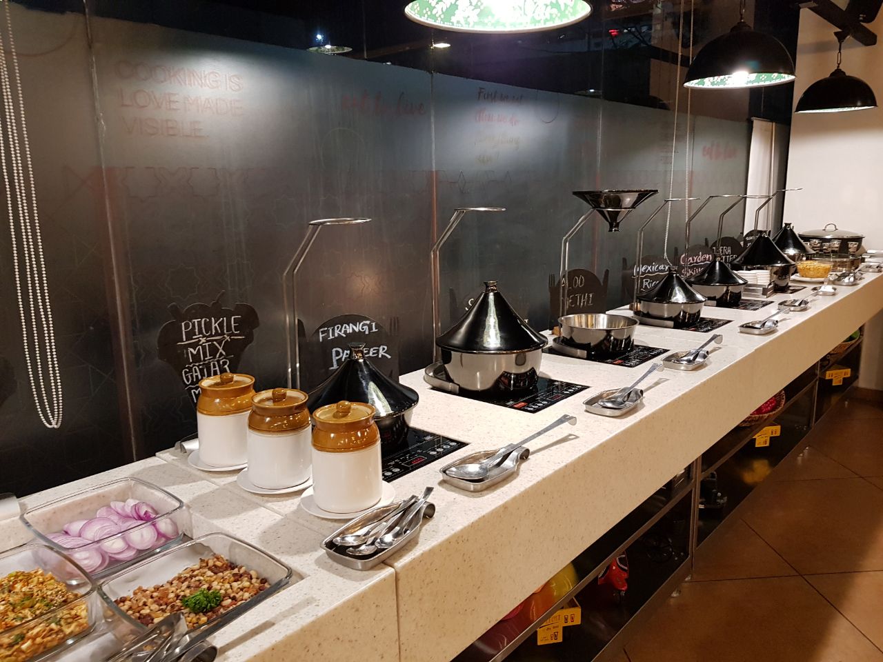 Restaurant Buffet Line with Induction